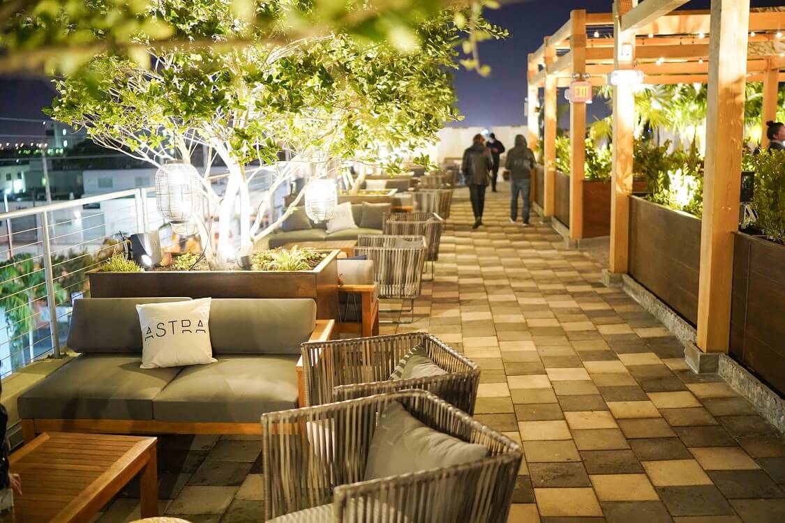 Astra — Best rooftop bars in Miami