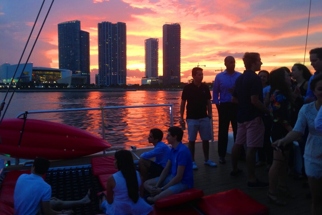 Cruise along Biscayne Bay — What to do in Downtown Miami at night