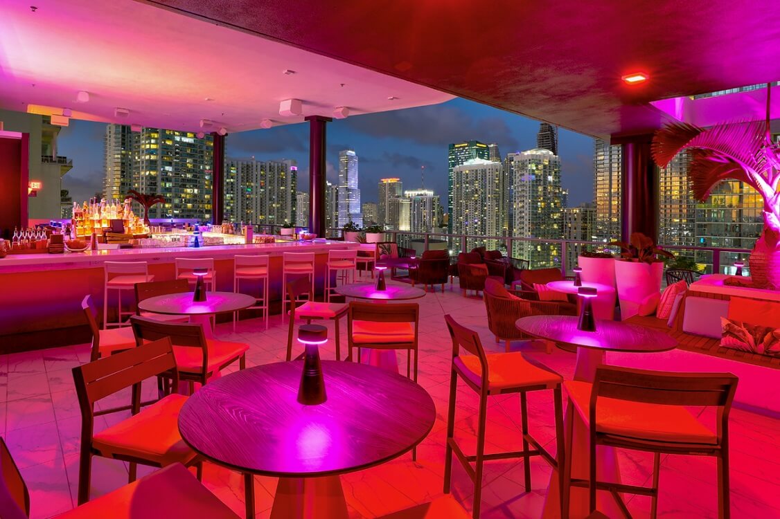 Rosa Sky Rooftop — Best rooftop restaurants Miami Beach