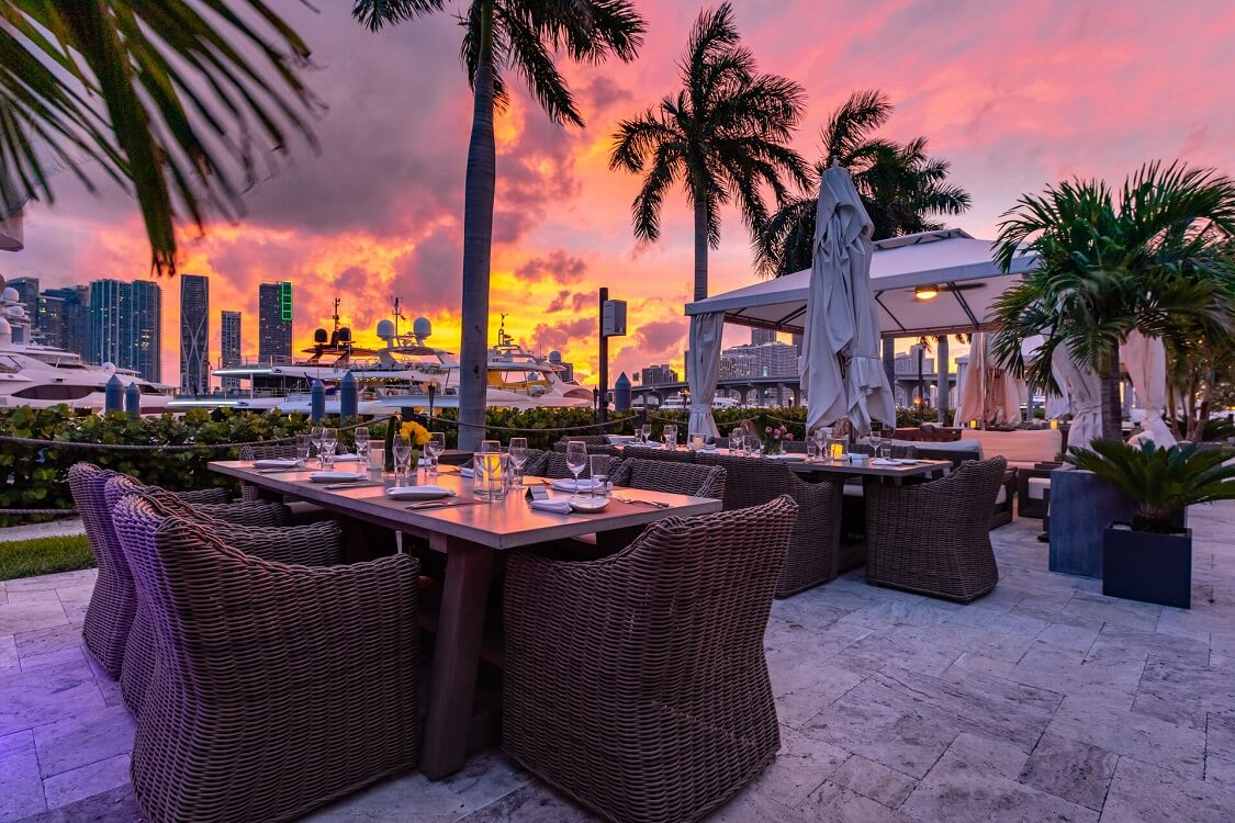 The Deck at Island Gardens — Outdoor restaurants Miami Beach