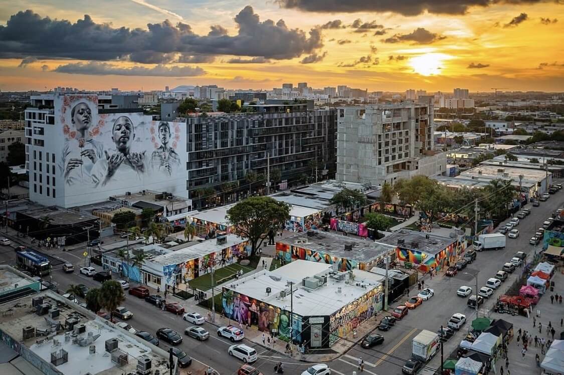 Wynwood Walls — Most beautiful sunsets in Miami