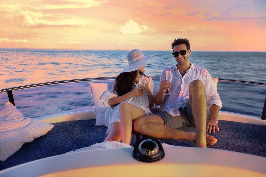 Embark on a sunset private yacht cruise — Romantic things to do in Florida